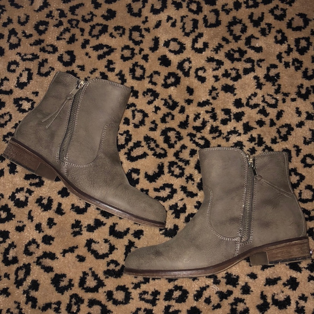 Olive Green Short Booties